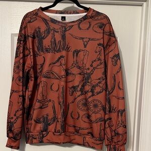 Western Themed Sweatshirt